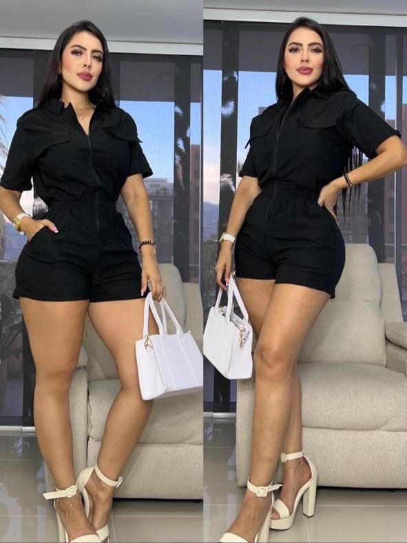 Enterizo safari shorts