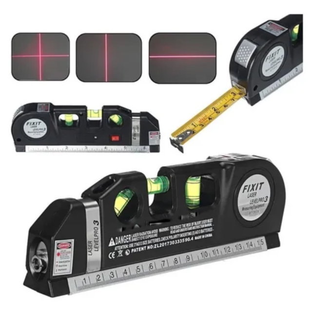 nivel láser con trípode