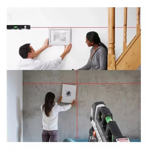 nivel láser con trípode