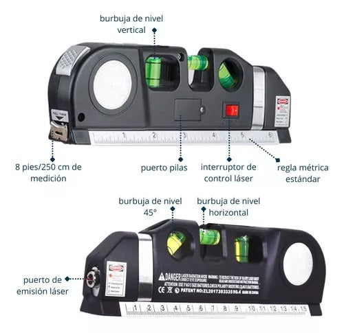 nivel láser con trípode