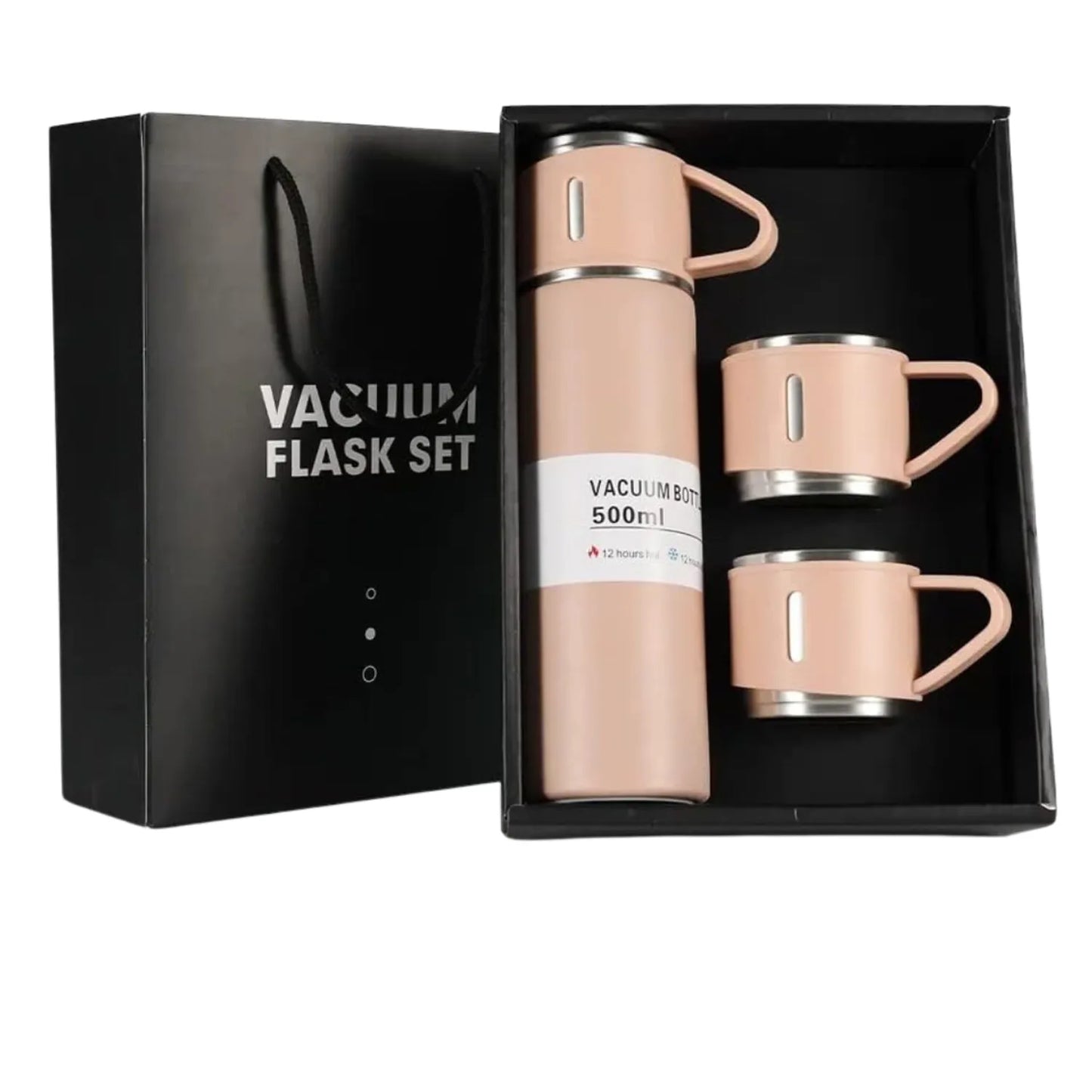 Termo De Acero Inoxidable Con 3 Tazas