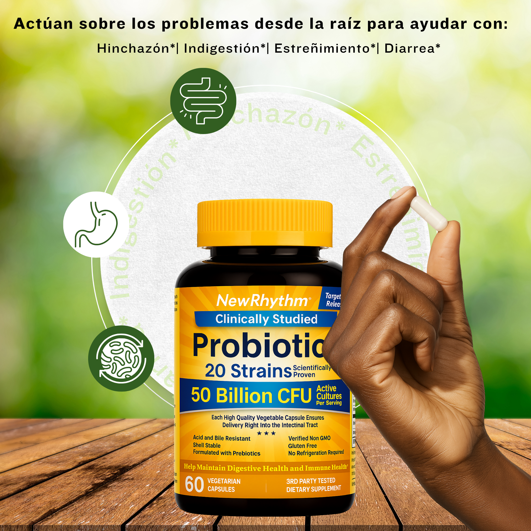 Probioticos NewRhythm 50 Billion